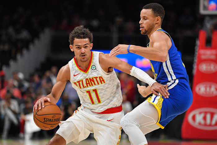 Trae Young has begun working out with Stephen Curry's personal trainer.